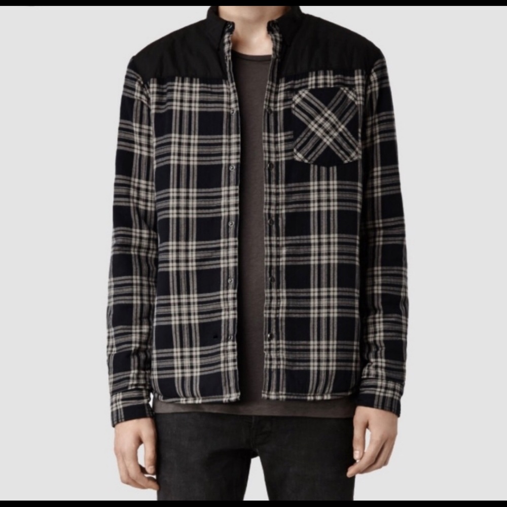 All Saints Dearborn LS Shirt NWOT